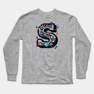 Letter S design graffity style Long Sleeve T-Shirt